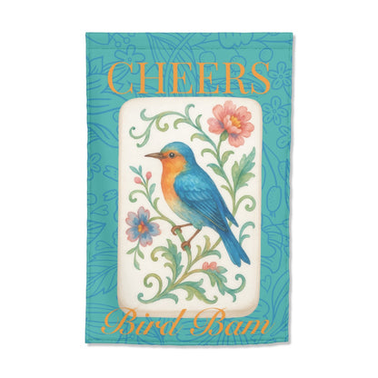 Cheers Bird Bam Mahjong Garden Flag