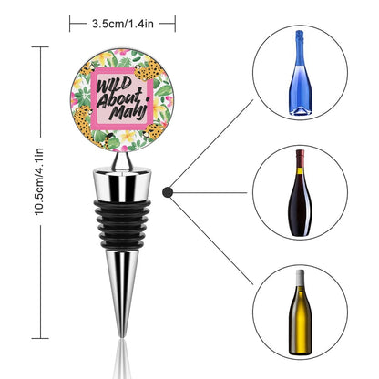 Wild About Mahj Wine Bottle Stopper