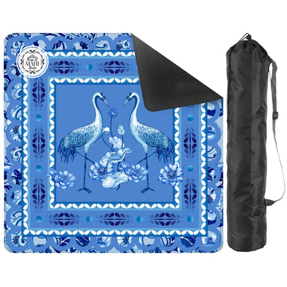 Monday Blues Mahjong Mat 31.5"x31.5" (Ship Rolled up)