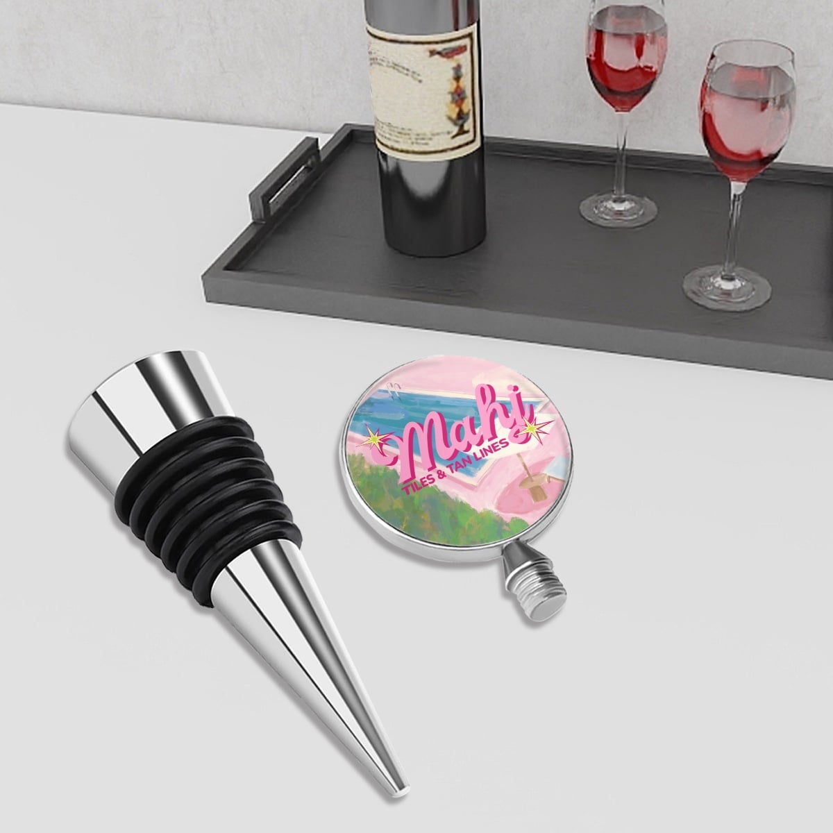 Tan Lines Wine Bottle Stopper