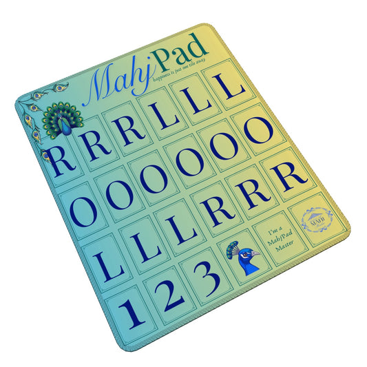 Peacock MahjPad Practice Mahjong Mat