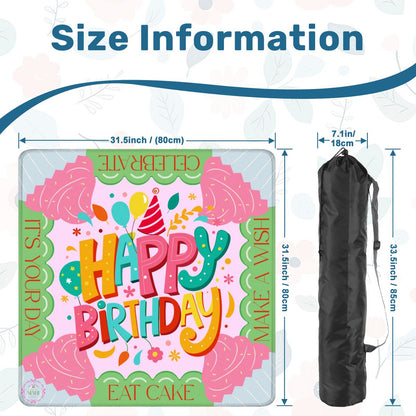 Let's Eat Cake Mahjong Mat 31.5"x31.5" (Ships Rolled up)