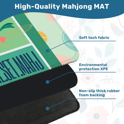 Game.Set.Mahj Tennis Mahjong Mat 31.5"x 31.5" (Ship Rolled up)