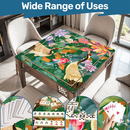 Tropical Paradise Mahjong Mat 31.5"x31.5" (Ship Rolled up)