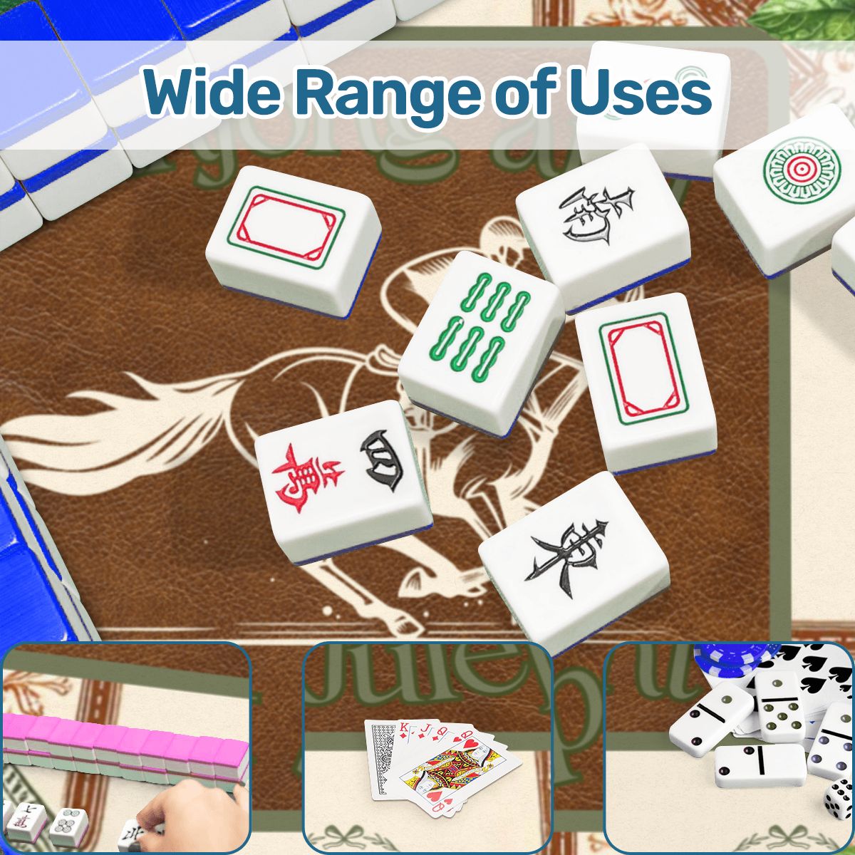 Mahjong & Mint Juleps Mahjong Mat 31.5"x 31.5" (Ships Rolled up)