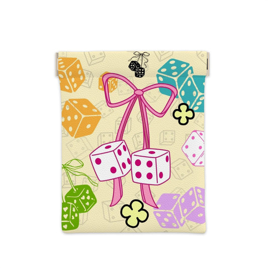Dice with Bow Dice/Coin Bag